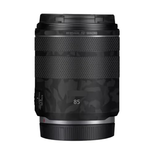 Autocollant objectif Canon RF 85mm F2 noir en vinyle anti-rayures de protection