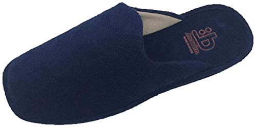 Berevëre Zapatillas de Estar por casa/Hombre/Chico Numeración 40 al 51/Empeine Rizo/Suela Eva/Color Marino/Talla 46