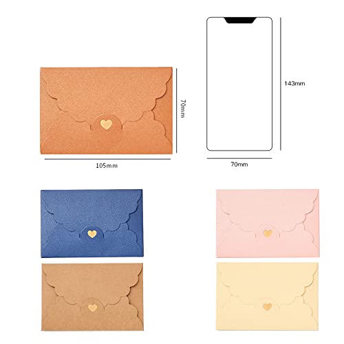 30 Pezzi Busta Cuore di Carta Perlata, Buste di