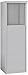 Salsbury Industries 3904S-ALM Free-Standing Enclosure for 3704 Single Column, Aluminum