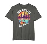 New Orleans Louisiana LA | Skyline | Guitar Musician T-Shirt