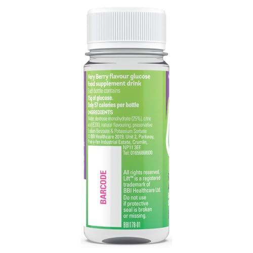 Lift | Fast-Acting Glucose Energy Juice Shots | Very Berry | 12 Pack of 60 ml Bottles