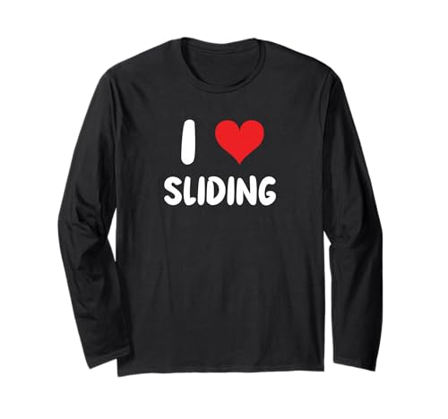 Ich Liebe Rutschen, Spielplatzgeräte, Park, Fun Slides, Baseball Langarmshirt