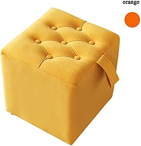 Repose-pieds ottoman velours pour salon cocooning et moderne