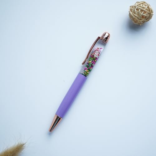 Image of Strawberry Girl Holding Cake Ballpoint Pen Unique Floating Stationery Perfect Birthday Party Favor Gifts