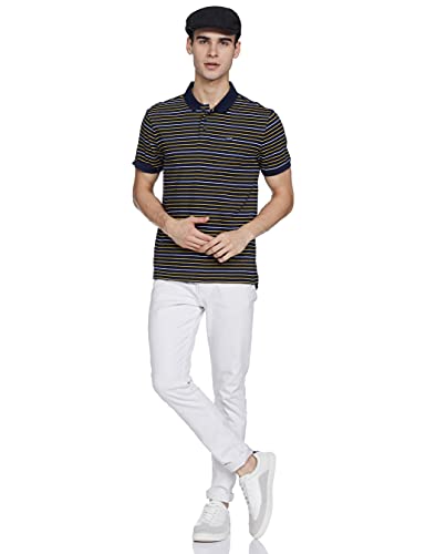 Image of Levi's Men's Regular Fit Stripes Polo T-Shirt