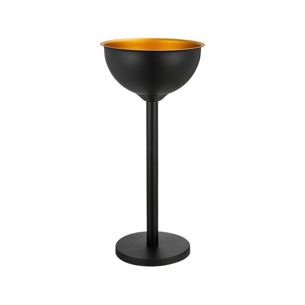Seau à boissons Bassin à vin de glace extérieur épaissi for fête la maison(Noir)