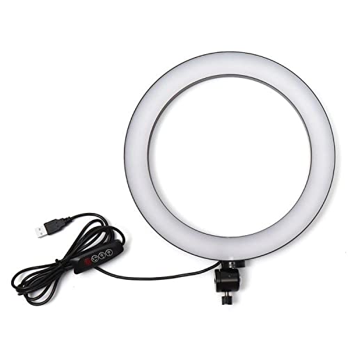 Captcha 10 Inch Ring Light with Tripod Stand with Flexible Phone Holder for Live Stream/Makeup for YouTube TIK-Tok Video (Ring Light with 3 Light Modes) with 3 Year Warranty-image-6