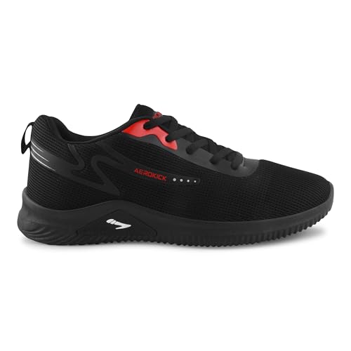 Image of Aerokick Men Running Shoes, Comfortable Lace-Up Sports Shoes for Men, Casual Sneaker