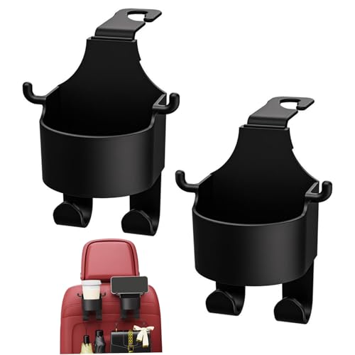 Portavasos para auto 3 en 1 con ganchos para asiento trasero miniatura 3