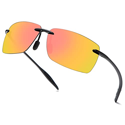 Image of Mens Sunglasses Polarized Frameless z87 Safety Sun Glasses For Women UV400 Anti Glare Mirror Mztrix Bex Sunglasses