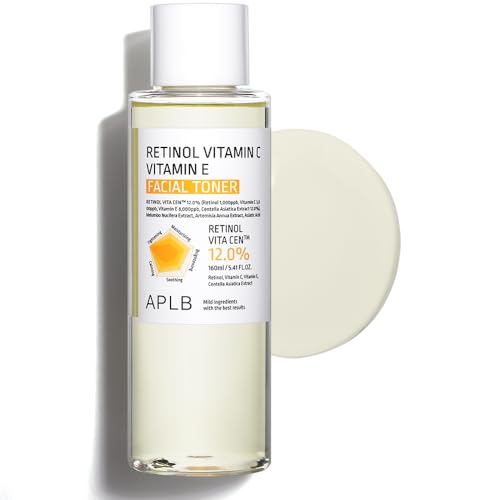 APLB Tónico facial retinol vitamina C vitamina E | Retinol Vita Cen 12,0% 5,41 Fl.Oz/Korean Skincare hidrata y mejora la estructura de la piel gracias al retinol