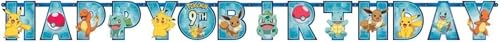Multicolor Pokemon Jumbo Add An Age Letter Banner - 10.5' x 10