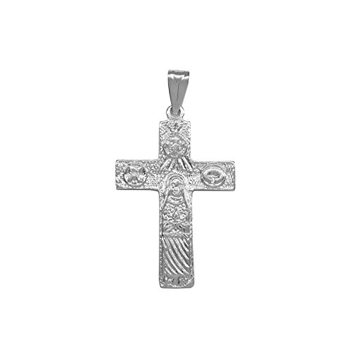 Pendentif croix itinérante en argent 925m pour cheminée néocatécuménale - 2