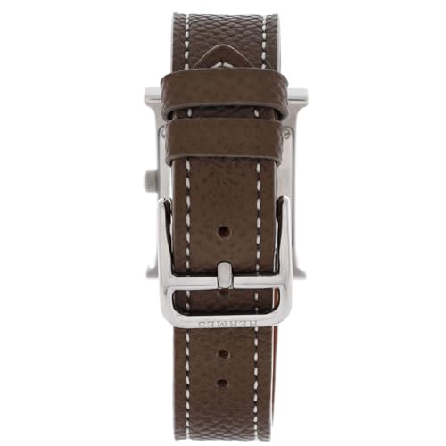 Hermes, Pre-Loved Heure H Quartz Watch Stainless Steel and Leather 174