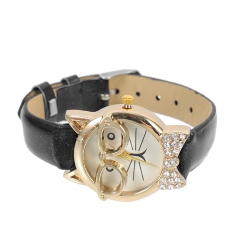 FRCOLOR 猫顔デザイン腕時計 レディース可能バンド カジュアル装飾用 ウォッチ 学生 オフィス向け 対応日常使い