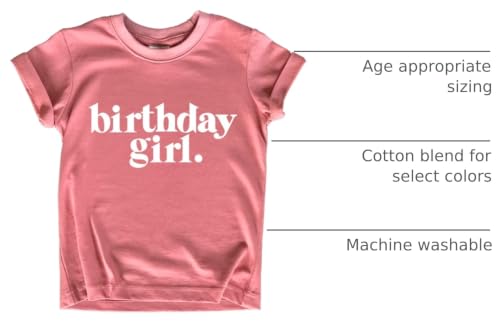 Image of Birthday Girl Shirt Outfit Year Old Kids for Toddler 1st 2nd 3rd 4th 5th 6th 7th