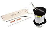 NightCap Drink Cover Scrunchie and Straw Kit Bundle - The Drink Spiking Prevention Scrunchie As Seen...