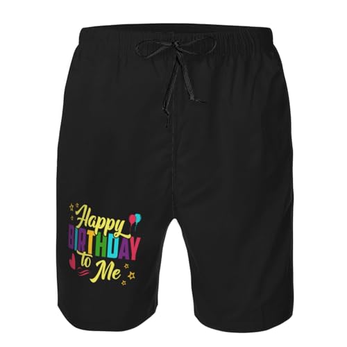 Happy Birthday to Me Mens Swim Trunks Quick Dry Swim Board Shorts Casual Beach Shorts4
