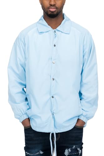 Image of WEIV GEAR Men's Full Zip Hooded Lightweight Windbreaker Anorak Jacket