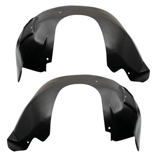 Image of TRQ Front Driver and Passenger Side Inner Fender Liner Set Compatible with 2010-13 Chevrolet Camaro LS LT