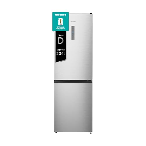 Hisense RB390N4CCD1 Frigorifero Combinato Total No Frost, Inox,...