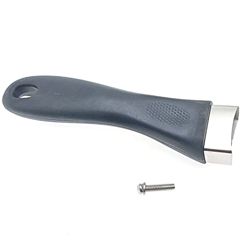 LBTOD 2 Pcs Bakelite Pot Handles Universal Scald-Proof Long Handle Grip with screw and gasket Replacement Accessories