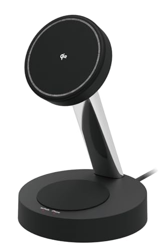 エレコム Qi2 充電器 15W 2in1 スタンド 2台同時充電可能 正規認証品 1.5mケーブル USB充電器別売り ブラック W-MS11BK