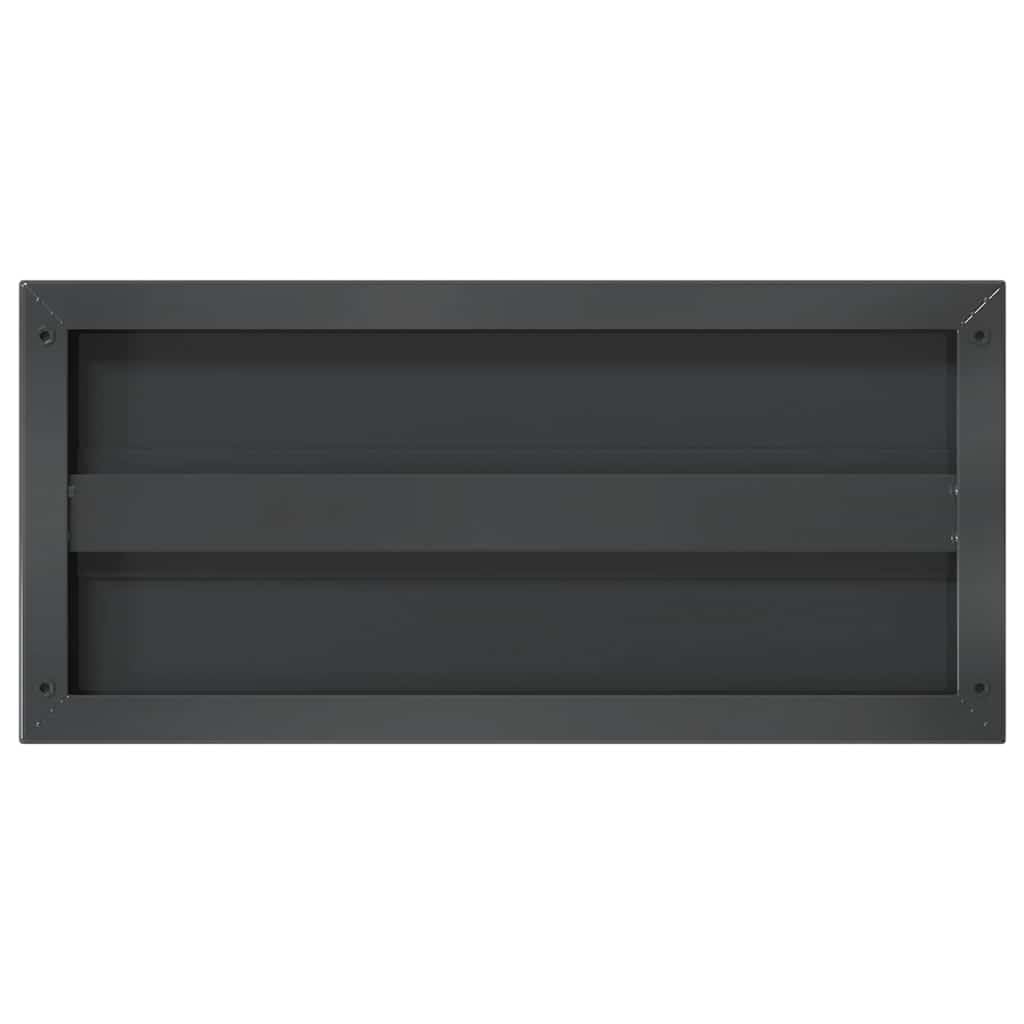 Estantes de pared 2 piezas 50 x 23,5 x 3 cm acero inoxidable negro, estante flotante baño dormitorio, resistente a la corrosión, diseño que ahorra espacio para libros, plantas y decoración