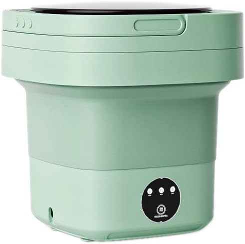 Portable Mini Washing Machine With Bionic Impeller, High-Frequency Kneading, Detachable Drain Basket, Travel-Friendly Design for Underwear and Baby Clothes