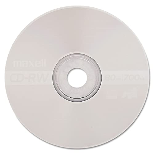Maxell 630011 Cd-Rw Discs, 700Mb/80Min, 4X, Silver, 10/Pack #TOP3