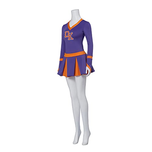 Jennifer Check Cheer Costume Women's High School Purple Jennifers Body Costume Cheerleader Uniform Dress Outfit