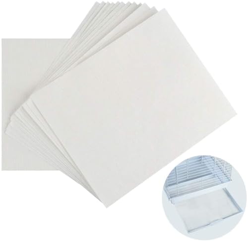 Dr.Geri's Bird Cage Liner Bird Cage Liners Custom Cut to Your Size 40lb Poly, 60lb Plain and Light 20lb Wax Liner 150 Sheets Sqaure-Round-Rectangle * Message US with Your Size* (Wax up to 30x30)