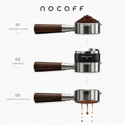 Image of Coffee Distributor Tamper 51mm Stainless Steel Depth Adjustable | Even Tamping for Consistent Espresso, Smooth Leveling Action, Durable Steel Build, Quick Prep, Easy Clean