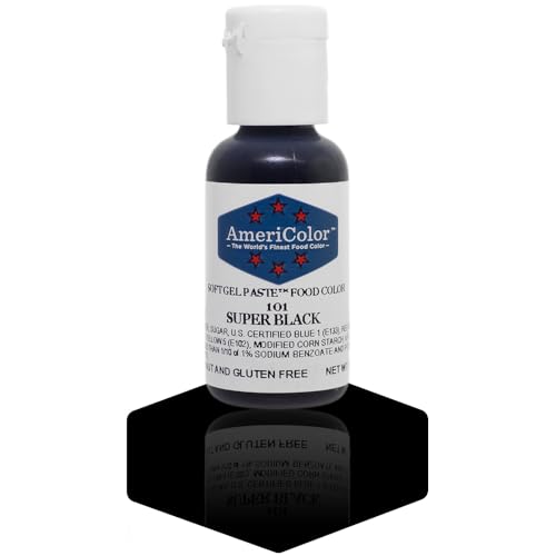Americolor Gel Paste Food Color, Super Black-0.75 OZ