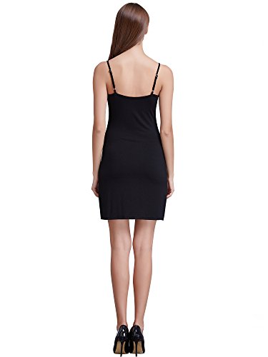 Image of Coreal Women's Modal Spaghetti Strap Slip Under Dress Stretchy Layering