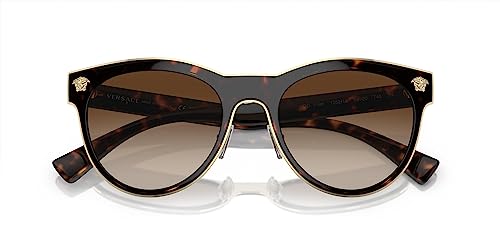 Versace VE 2198 125213 Havana Plastic Phantos Sunglasses Brown Gradient Lens - image 5