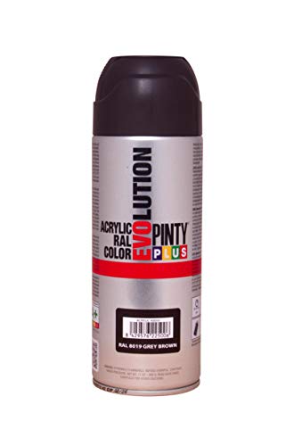 PINTYPLUS EVOLUTION 549 Pintura Spray Acrílica Brillo 520cc Grey Brown Ral 8019, Non Concerné, Estándar