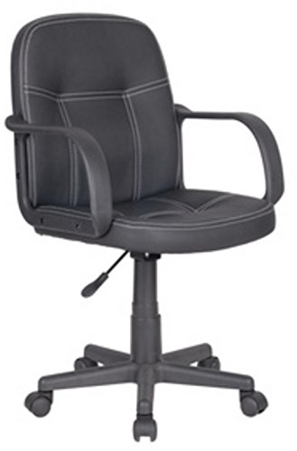 Sillón Oficina Escritorio Oficina giratoria con respaldo antitranspirable de polipiel