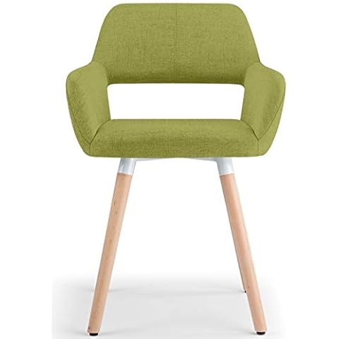 Bar Stools UK Oslo Fabric Dining Chair Green Cover