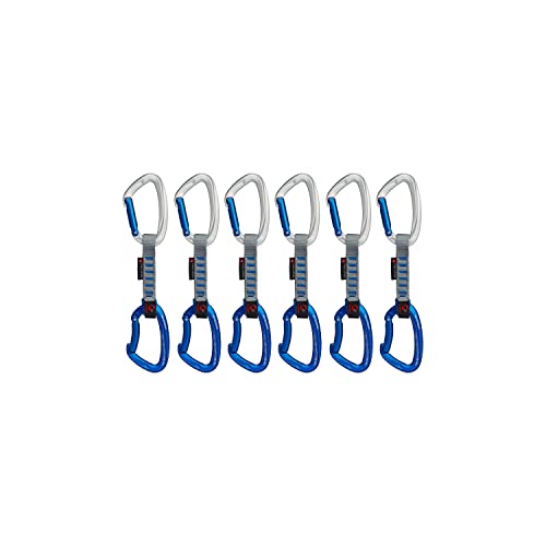 Mammut Crag Keylock Indicator 6-Pack Quickdraws - Silver/Ultramarine 10cm