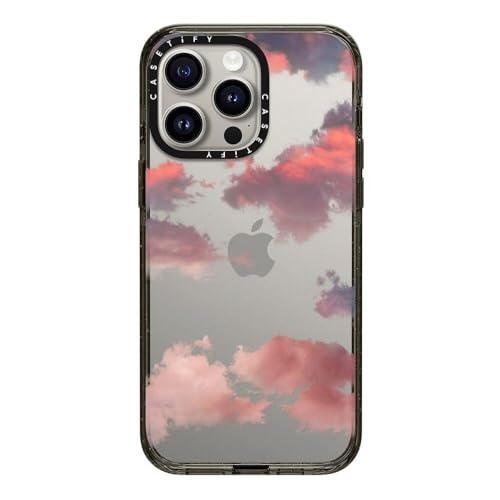 Coque iPhone 15 Pro Max noire transparente CASETiFY anti-rayures et chocs