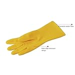 MAMISON 10 Pack Simple and Short Hands Gloves, Reusable Non-Slip Rubber Gloves Large Size