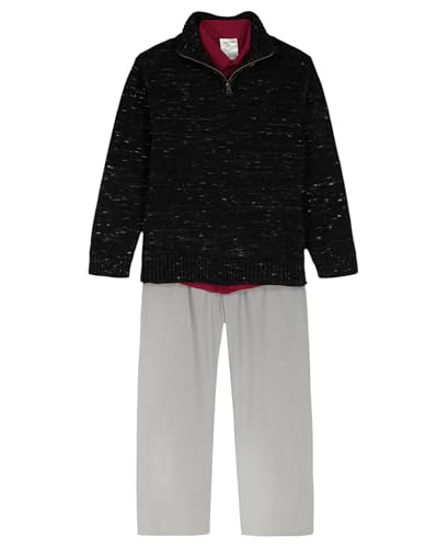 Image of Calvin Klein boys 3-piece Sweater Set With Matching Button-down Shirt and Pants
