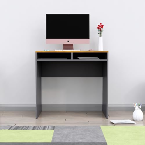 Image of Bniture Wooden Study Table for Home | Engineered Wood Laptop Study Table | Multi Purpose Office Desk for Laptop, Computer, Writing | Table for Study, Workstation Home & Office, Slate Grey & Giant Wood