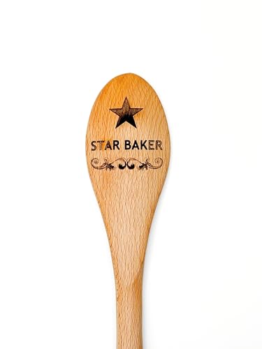 Star Baker Wooden Spoon Bakeoff Winner Prize Baking Award Great Baking Show British Baking Show Baking Gift for Bakers (Not Personalized)