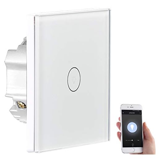 Luminea Home Control WiFi Lichtschalter: Touch-Lichtschalter, WLAN, kompat. zu Amazon Alexa & Google Assistant (Lichtschalter Alexa kompatibel)