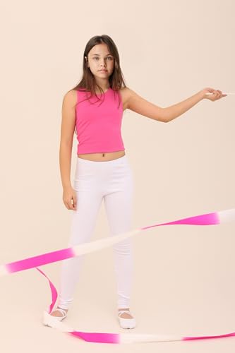 Image of Lilax Girls' Double Lined Sleeveless Basic Crop Tank Top