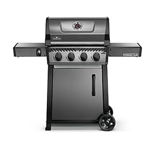 Napoleon freestyle 425 propane gas grill graphite grey 4 burners  urban country home decor
