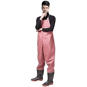 Vissende borstwaders Waders for mannen met laarzen Vissen Waadslag Cleated Waterdicht (Color : A, Size : 37 EU)